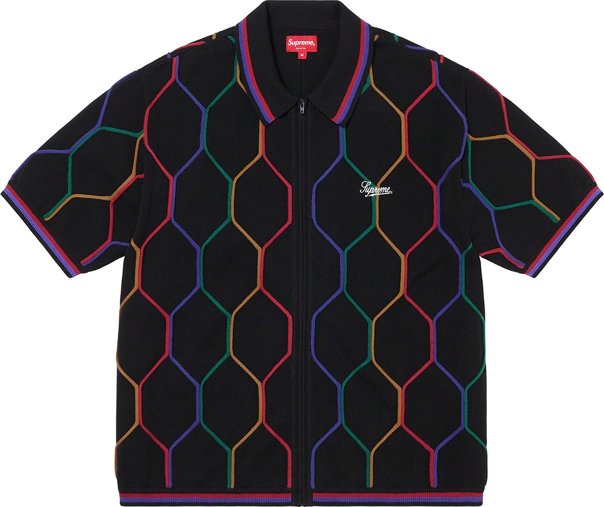 Hex Zip Up Polo view 2